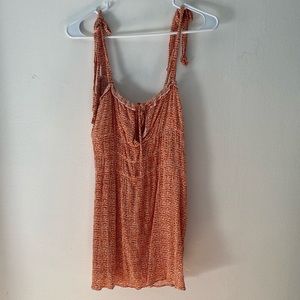 Orange beach coverup